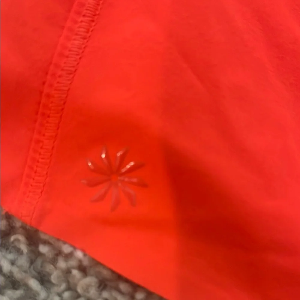 Athleta Girls Red Running Shorts Lightweight Elastic Waist